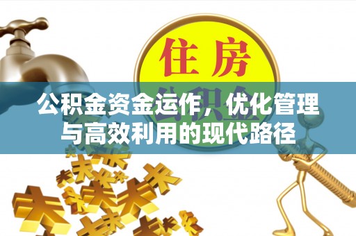 乌恰公积金资金运作，优化管理与高效利用的现代路径