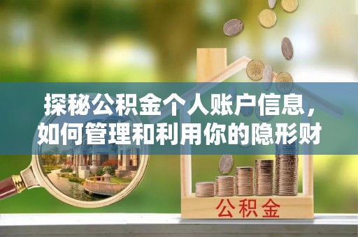 乌恰探秘公积金个人账户信息，如何管理和利用你的隐形财富