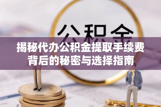 乌恰揭秘代办公积金提取手续费背后的秘密与选择指南
